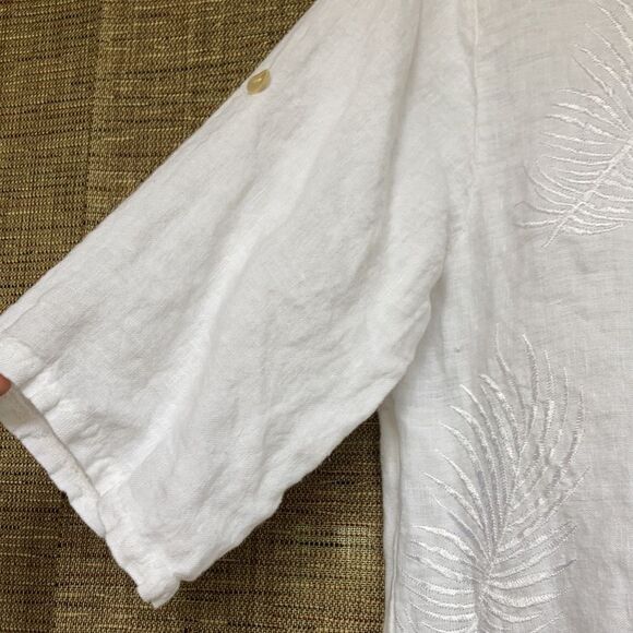 Lingo L’Arno white line embroidered top - Picture 4 of 6